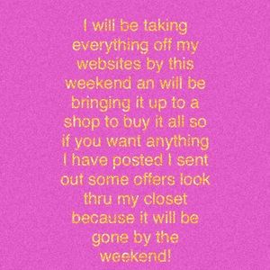 Everything will be gone